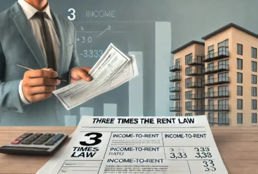 three times the rent law